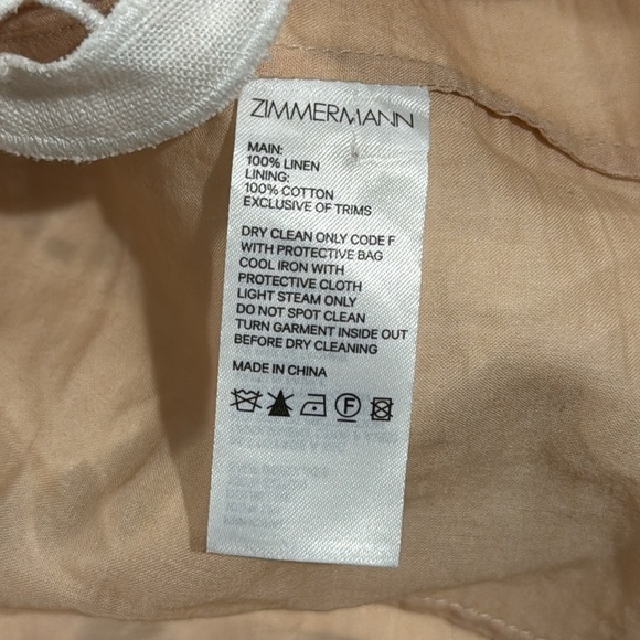 Zimmermann Wavelength Embroidered Cropped Top Size Zimmermann 1 - Picture 9 of 13